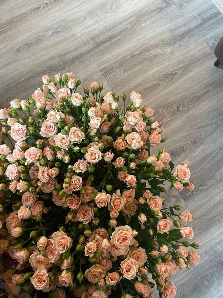 Professional floral arrangement in modern corporate setting